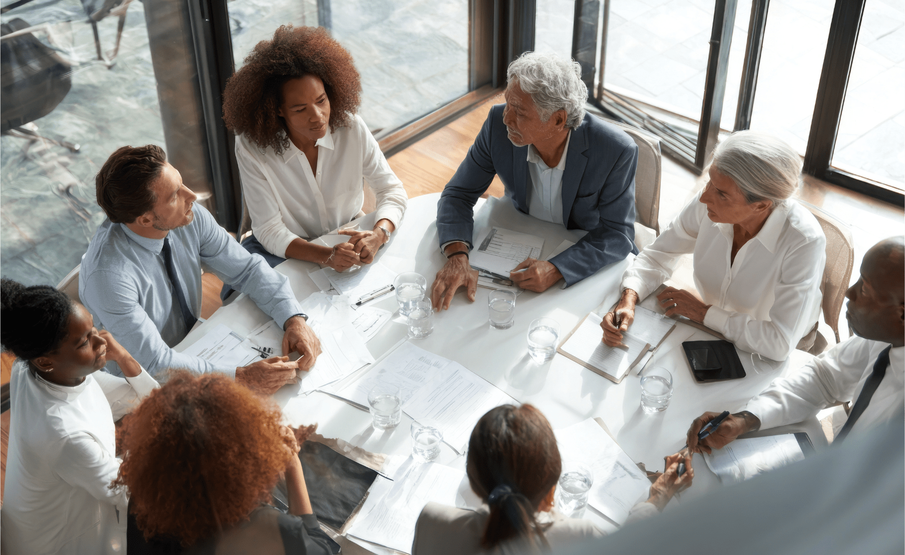 88 Couple receiving financial consulting